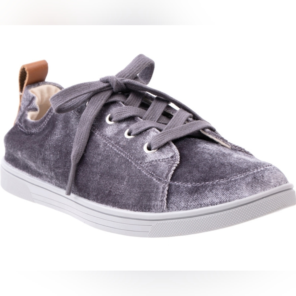 Like NEW Revitalign Santa Clara Betta Orthotic Velvet Grey Sneaker Size 10
